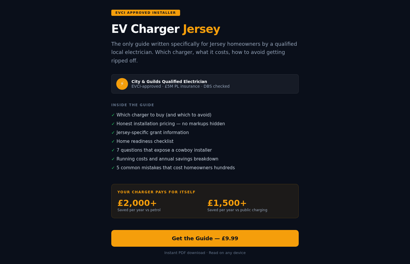 EV Charger Jersey